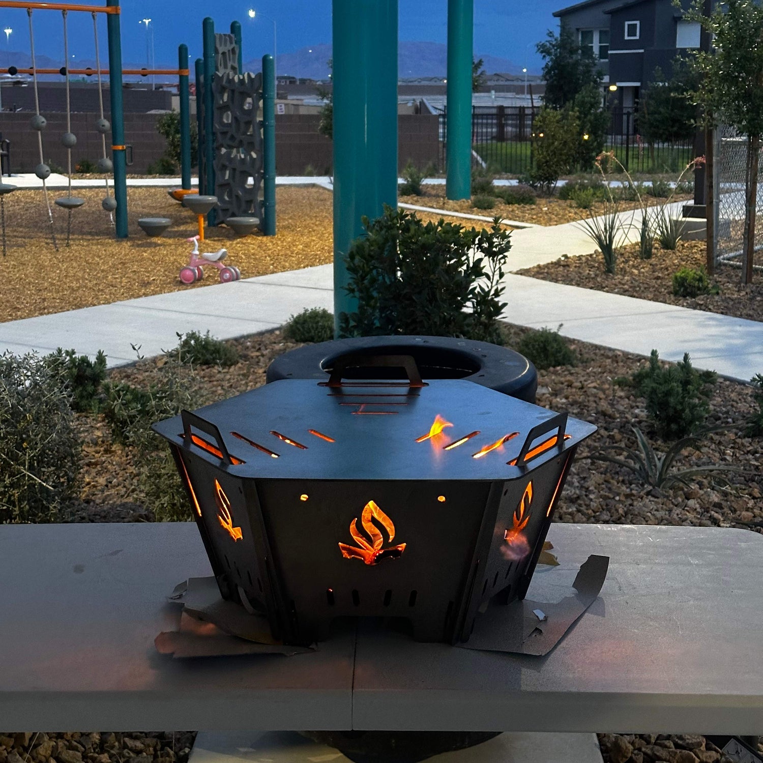 HexFire Grill Pit Stack – premium grill stacker for BBQ, charcoal grilling, and outdoor fire pit cooking