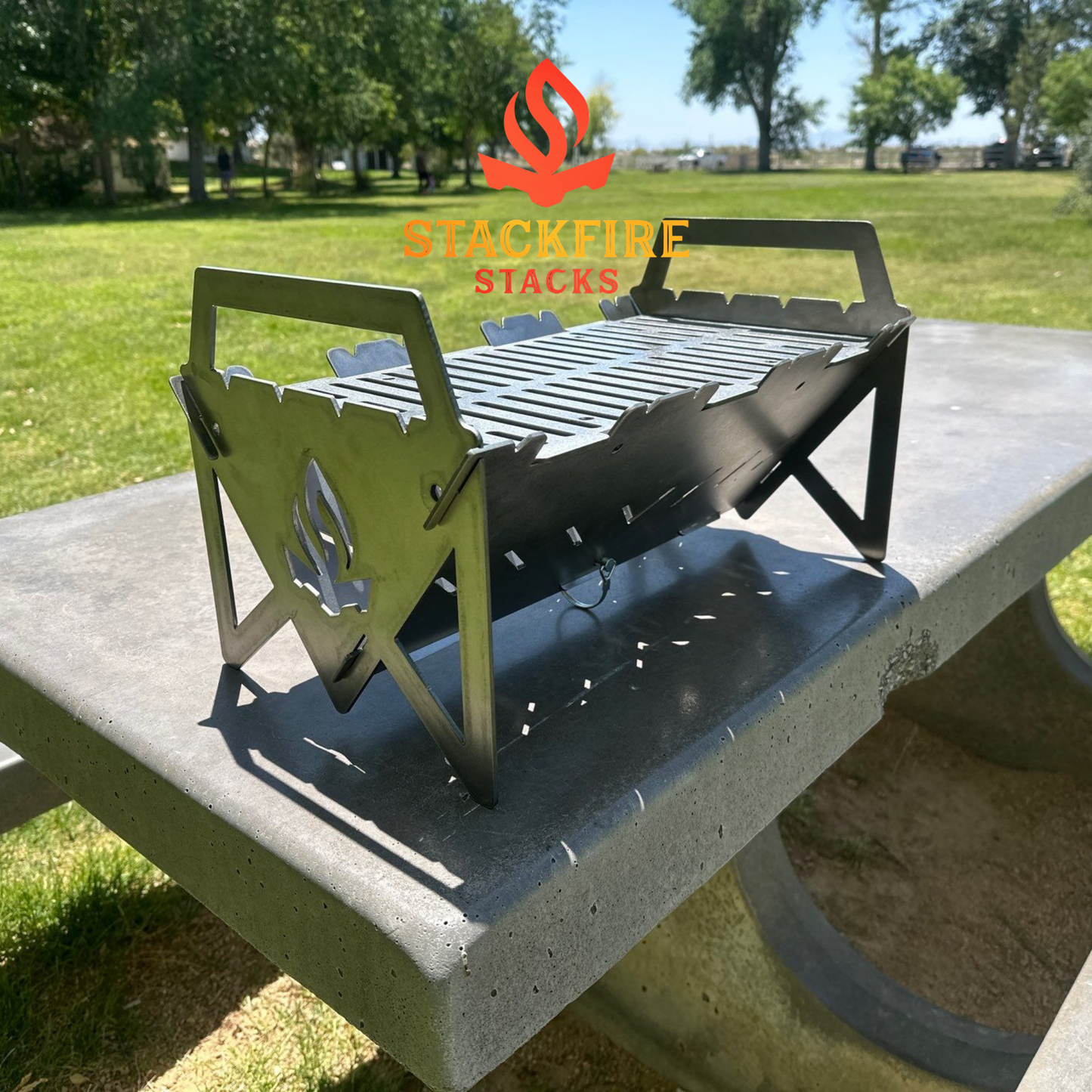 Portable Torchline Grill Stacker – premium BBQ grill stacker for charcoal cooking, outdoor fire pit stack setups, and versatile flame pit stack grilling solutions; ideal for backyard grilling and camping with durable grill pit stacks design.