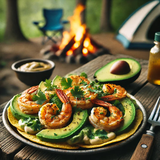 Grilled Shrimp & Avocado Tostadas
