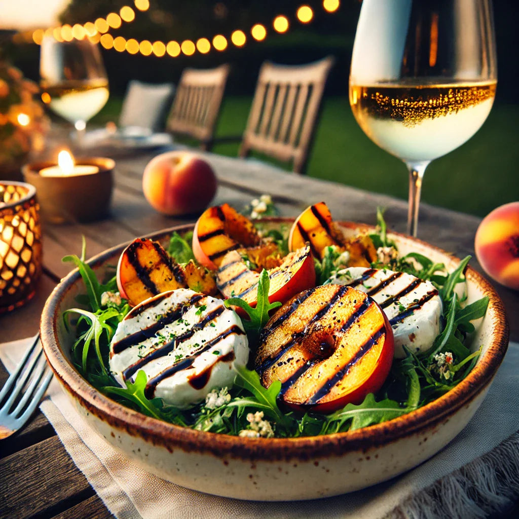 Grilled Peach & Burrata Salad