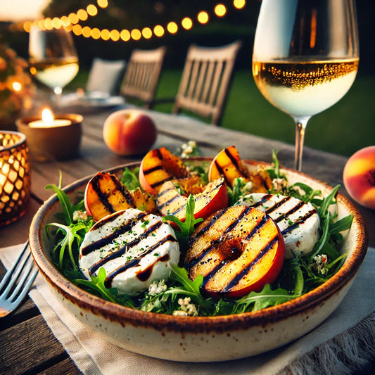 Grilled Peach & Burrata Salad