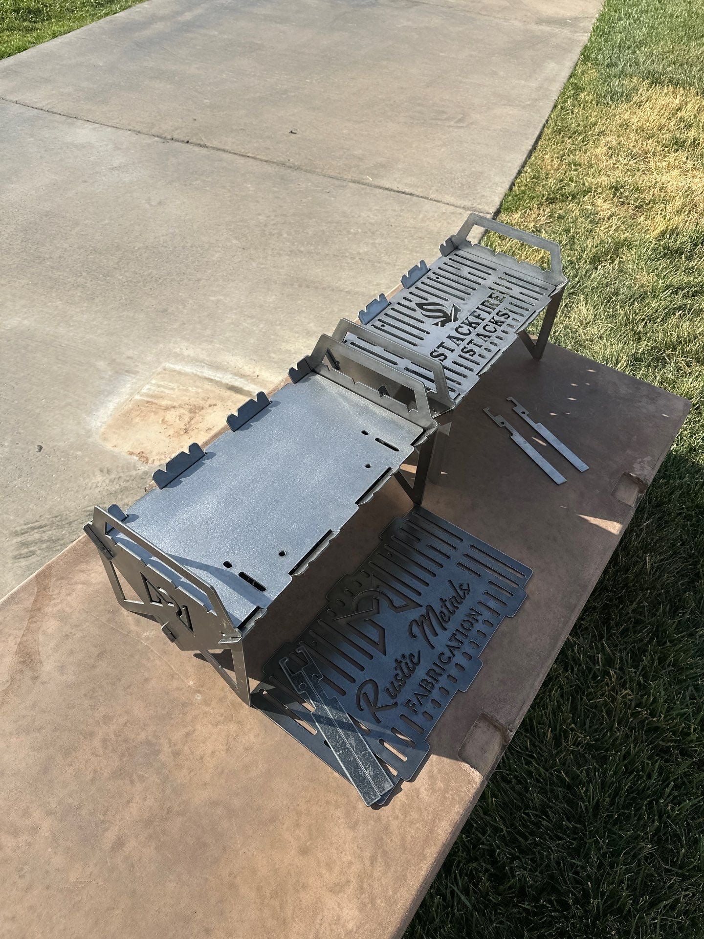 Full Weld Grill Stacker – heavy-duty BBQ grill stacker and charcoal grill stacker built for high-heat performance; part of StackFire’s portable fire pit stack system. Ideal for grill pit stacks, Flame Pit Stack setups, and durable outdoor fire pit stack cooking.