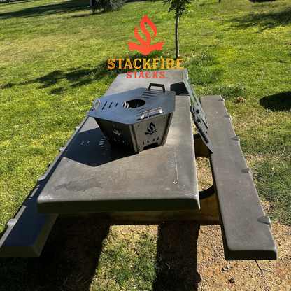 HexFire Grill Pit Stack - Portable Collapsible Outdoor Grill Pit