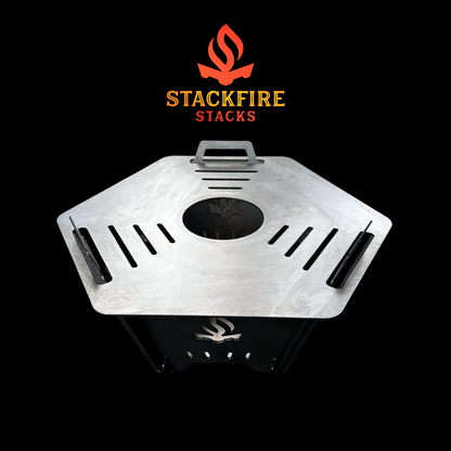HexFire Grill Pit Stack - Portable Collapsible Outdoor Grill Pit