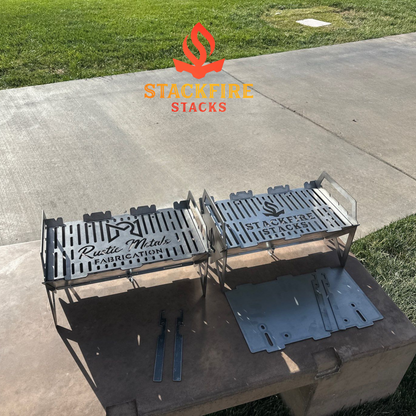 Full Weld Grill Stacker – heavy-duty BBQ grill stacker and charcoal grill stacker built for high-heat performance; part of StackFire’s portable fire pit stack system. Ideal for grill pit stacks, Flame Pit Stack setups, and durable outdoor fire pit stack cooking.